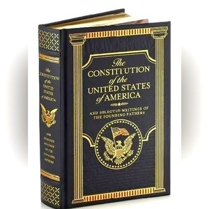 CONSTITUTION OF THE USA + SELECTED WRITINGS Common Sense BILL OF RIGHTS Leather